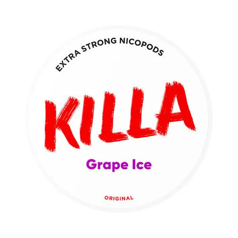 Killa Grape Ice Strong Nicotine Pouches - SLIM Format