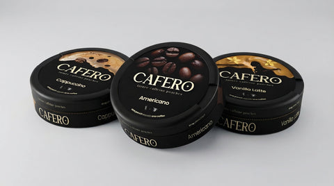 CAFERO caffeine pouches collection banner