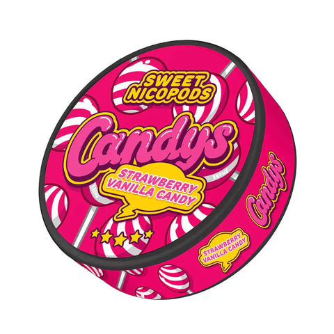 CANDYS - Strawberry Vanilla Candy (33mg) - Extra Strong SLIM Nicotine Pouches | Buy Online UK