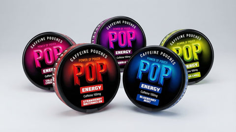 POP energy caffeine pouches collection banner